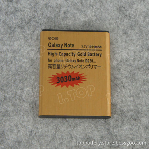 For Samsung Galaxy NOTE 1 I9220 mobile battery,3.7V 3030mAh,18 months warranty